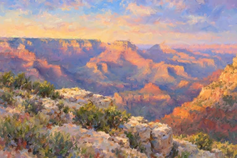 The Canyon Between Lights: Grand Canyon