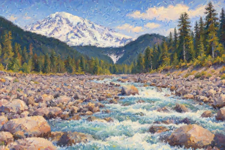 Rainier in Separate Colours, Mount Rainier