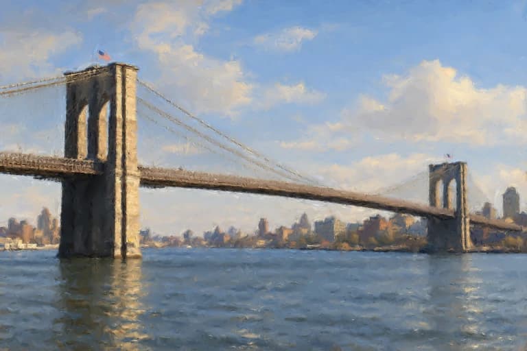 The Span in Quiet Daylight: Brooklyn Bridge