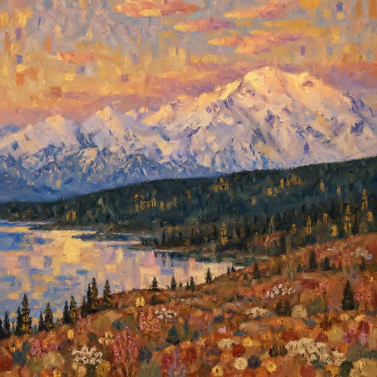 Denali, inspired by Gustav Klimt