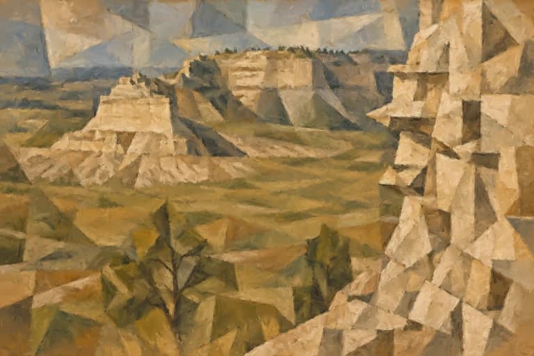 Scotts Bluff, inspired by Pablo Picasso