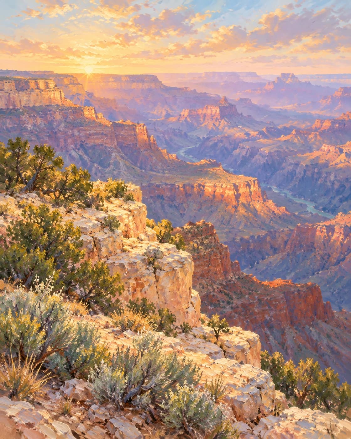 Grand Canyon, a new Claude Monet-inspired composition